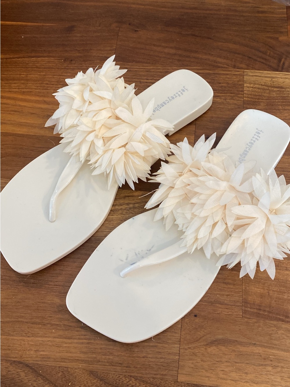 Jeffrey Campbell Pollinate White Sandals